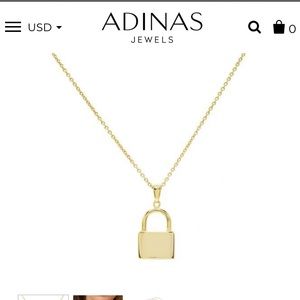 Adina’s Jewels Gold Lock Necklace